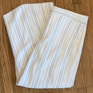 Banana Republic Wide-Leg Crop Stripped Pants